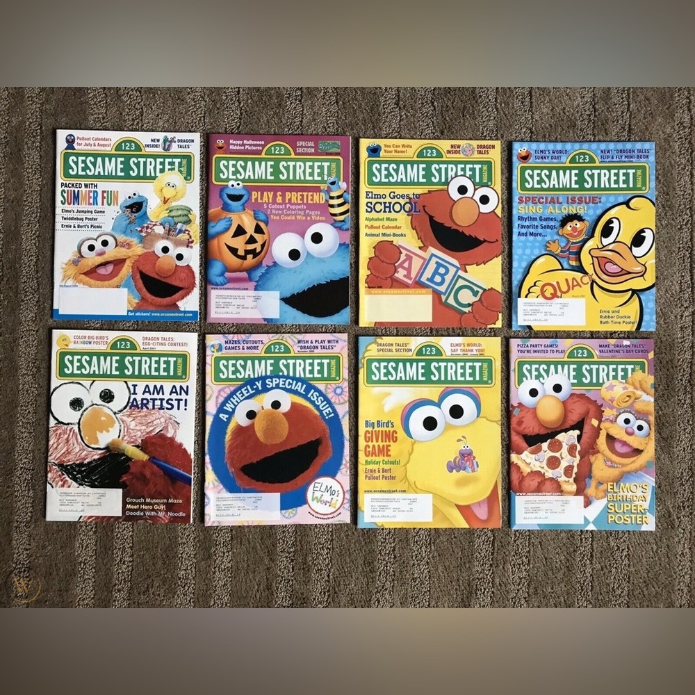 8 Sesame Street magazine